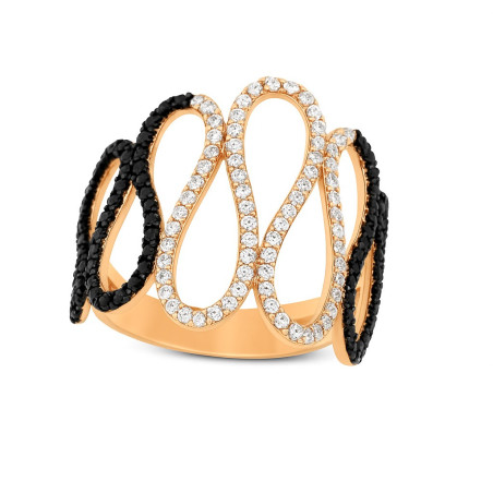 Δαχτυλίδι από ροζ χρυσό 14 καρατίων