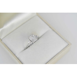 Δαχτυλίδι από Λευκόχρυσο 14 καρατίων