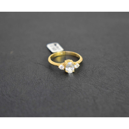 Μονόπετρο από χρυσό 14 καρατίων