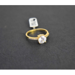 Μονόπετρο από χρυσό 14 καρατίων