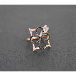 Δαχτυλίδι από ροζ χρυσό 14 καρατίων