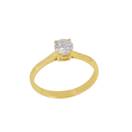 Μονόπετρο από χρυσό 14 καρατίων