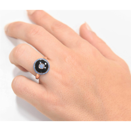 Δαχτυλίδι από ροζ χρυσό 14 καρατίων