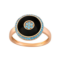 Δαχτυλίδι από ροζ χρυσό 14 καρατίων