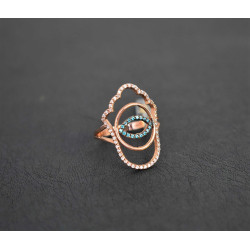 Δαχτυλίδι από ροζ χρυσό 14 καρατίων