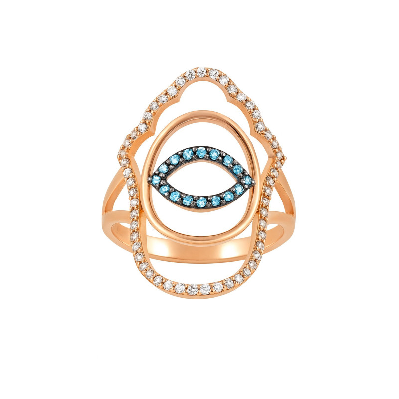 Δαχτυλίδι από ροζ χρυσό 14 καρατίων