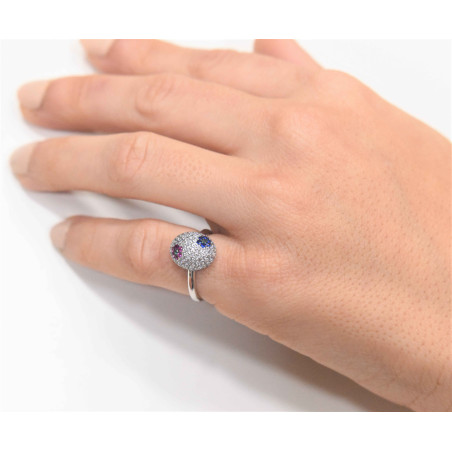 Δαχτυλίδι από λευκόχρυσο 14 καρατίων