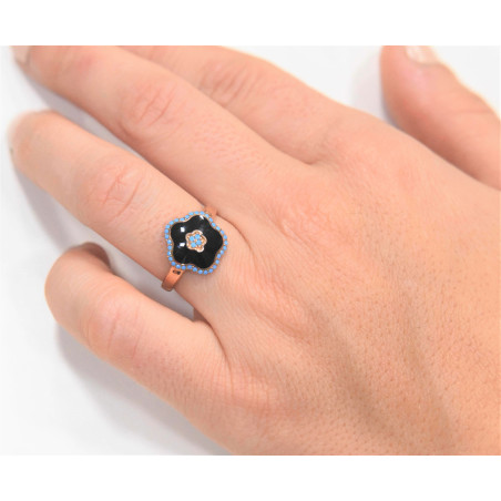 Δαχτυλίδι από ροζ χρυσό 14 καρατίων