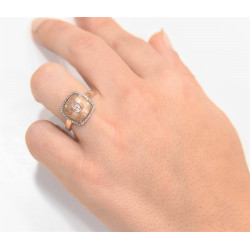 Δαχτυλίδι από ροζ χρυσό 14 καρατίων