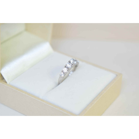 Δαχτυλίδι από λευκόχρυσο 14 καρατίων