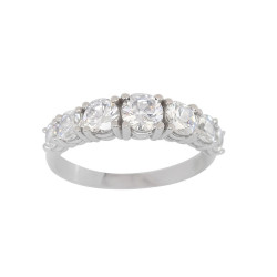 Δαχτυλίδι από λευκόχρυσο 14 καρατίων