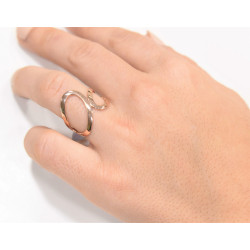 Δαχτυλίδι από ροζ χρυσό 14 καρατίων