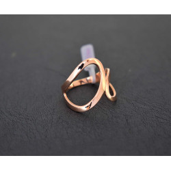 Δαχτυλίδι από ροζ χρυσό 14 καρατίων