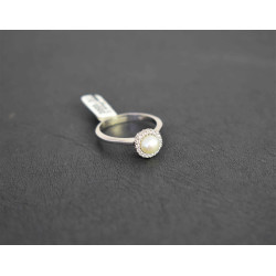 Δαχτυλίδι από λευκόχρυσο 14 καρατίων