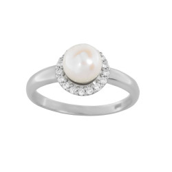 Δαχτυλίδι από λευκόχρυσο 14 καρατίων