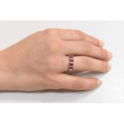 Δαχτυλίδι από ρόζ χρυσό 14 καρατίων