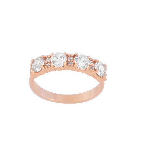 Δαχτυλίδι από ροζ χρυσό 14 καρατίων