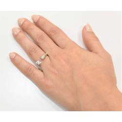 Μονόπετρο από χρυσό 14 καρατίων