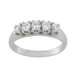 Δαχτυλίδι από λευκόχρυσο14 καρατίων