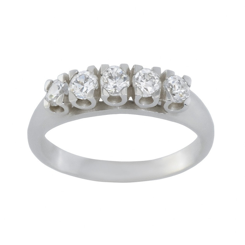 Δαχτυλίδι από λευκόχρυσο14 καρατίων