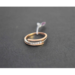 Δαχτυλίδι από ροζ χρυσό 14 καρατίων