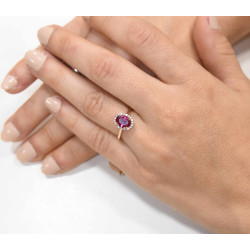 Δαχτυλίδι από ροζ χρυσό 14 καρατίων