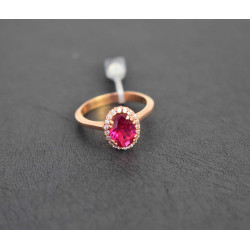 Δαχτυλίδι από ροζ χρυσό 14 καρατίων