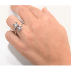 Δαχτυλίδι από λευκόχρυσο14 καρατίων