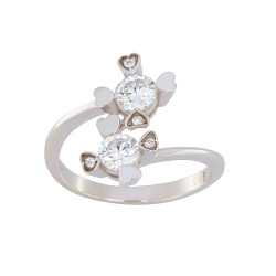 Δαχτυλίδι από λευκόχρυσο14 καρατίων