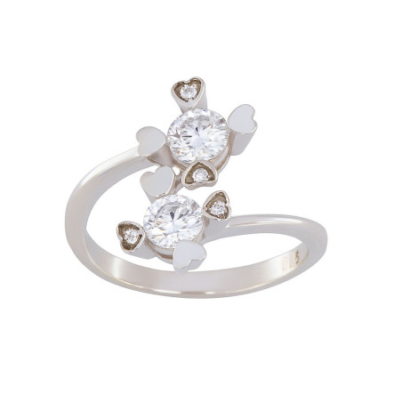 Δαχτυλίδι από λευκόχρυσο14 καρατίων