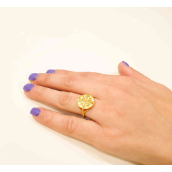 Δαχτυλίδι από χρυσό 14 καρατίων κωνσταντινάτο