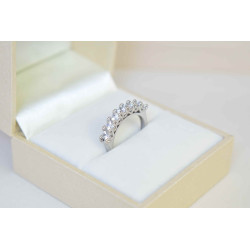 Δαχτυλίδι από λευκόχρυσο 14 καρατίων