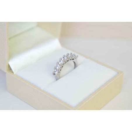 Δαχτυλίδι από λευκόχρυσο 14 καρατίων