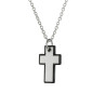 Σταυρός από ανοξείδωτο ατσάλι με αλυσίδα