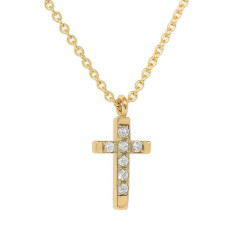 Κολιέ Σταυρουδάκι Triantos χρυσό 9 καρατίων