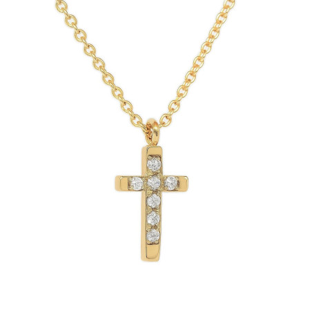 Κολιέ Σταυρουδάκι Triantos χρυσό 9 καρατίων