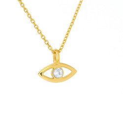 Κολιέ ματάκι Triantos χρυσό 9 καρατίων