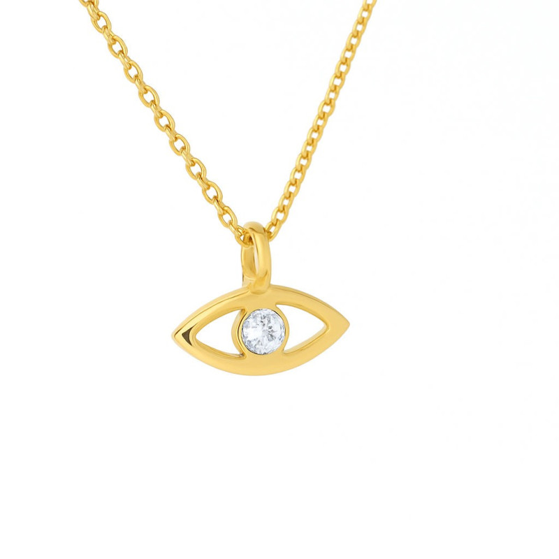 Κολιέ ματάκι Triantos χρυσό 9 καρατίων
