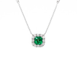 Κολιέ ροζέτα από ασήμι 925 SILVENZA