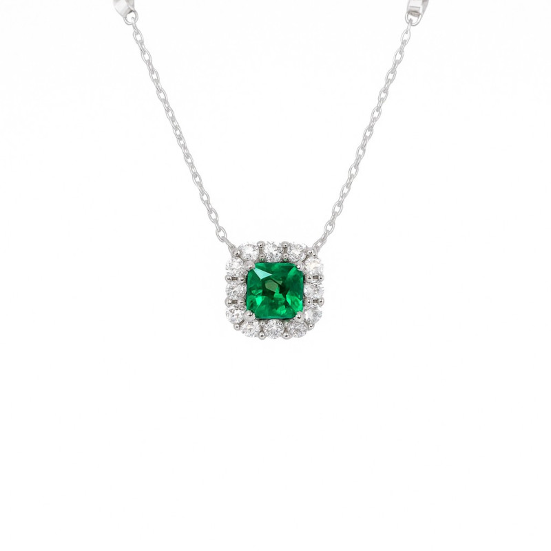 Κολιέ ροζέτα από ασήμι 925 SILVENZA