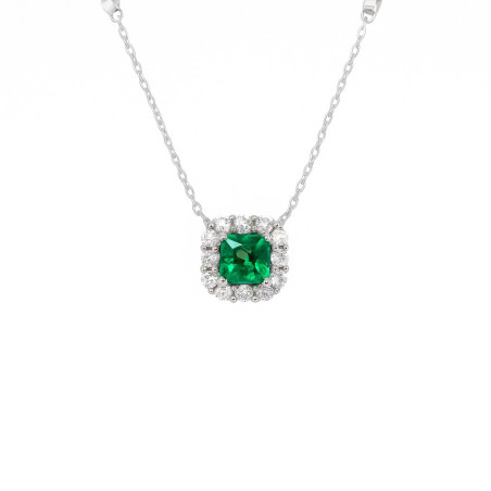 Κολιέ ροζέτα από ασήμι 925 SILVENZA