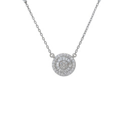 Κολιέ κύκλος από ασήμι 925 SILVENZA