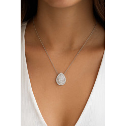 Κολιέ δάκρυ από ασήμι 925 SILVENZA