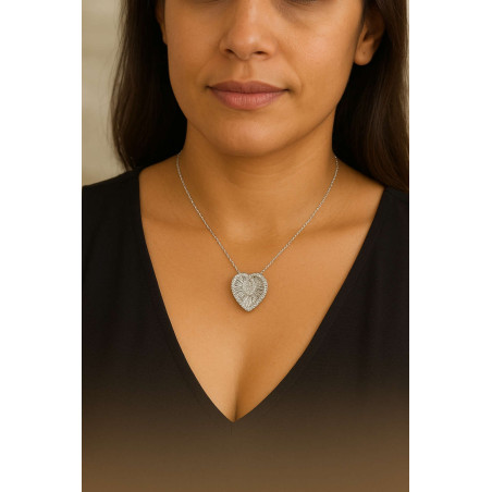 Κολιέ δάκρυ από ασήμι 925 SILVENZA