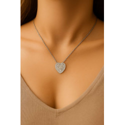 Κολιέ δάκρυ από ασήμι 925 SILVENZA