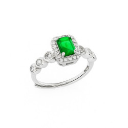 Δαχτυλίδι ροζέτα από ασήμι 925 SILVENZA