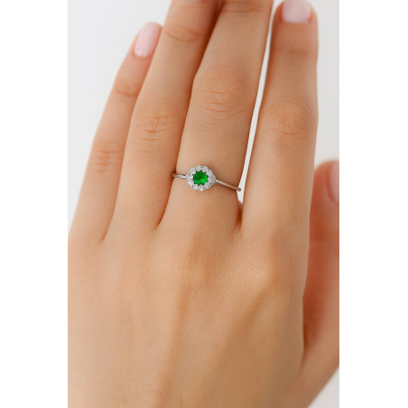 Δαχτυλίδι ροζέτα από ασήμι 925 SILVENZA