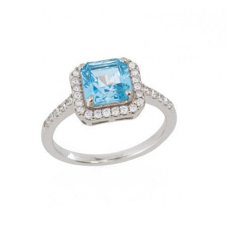 Δαχτυλίδι ροζέτα από ασήμι 925 SILVENZA