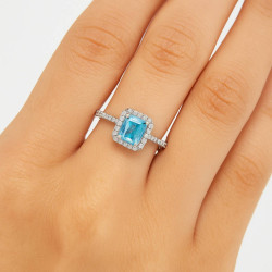 Δαχτυλίδι ροζέτα από ασήμι 925 SILVENZA