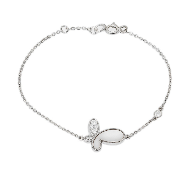 Βραχιόλι πεταλούδα από ασήμι 925 SILVENZA